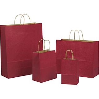 Tinted Color Shadow Really Red with Stripe Shopping Bag, Size 8  W x 4 3/4 D x 10 1/2 H  Make More Happen at