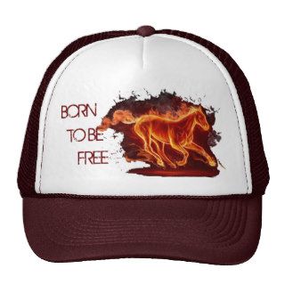 Fire horse mesh hats