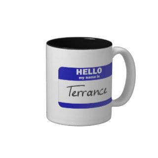 Hello My Name Is Terrance (Blue) Mug