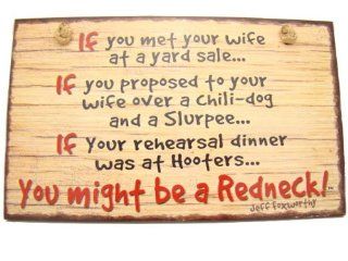 Highland Graphic Jeff Foxworthy You Might Be a Redneck Yard Sale Sign Cutting Boards Kitchen & Dining