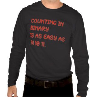 Counting in Binary Tshirt