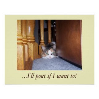 Dolly  the Cat Pouting Poster