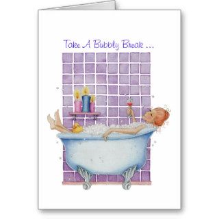 Bathtub Joy Card
