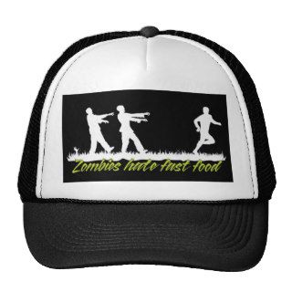 Zombies Hate Fast Food Mesh Hats
