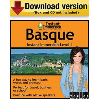 Instant Immersion Level 1  Basque for Windows (1 User)   Make More Happen at