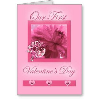 Life Partners First Valentine's Day Pink Daisy Greeting Card