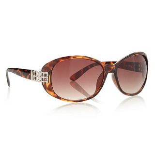 Principles by Ben de Lisi Designer light brown stud temple sunglasses