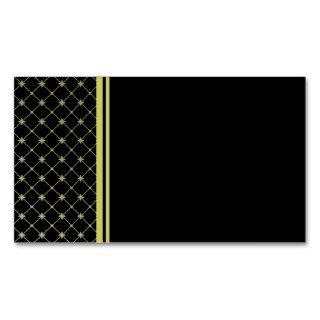 Gold Crosses on Black Business Card Template