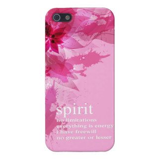 Pink Abstract Inspirational Spiritual Quote Cover For iPhone 5
