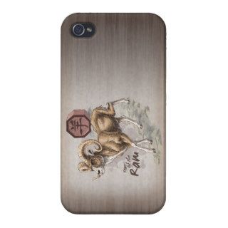 Year of the Ram Chinese Zodiac Animal Art iPhone 4 Case