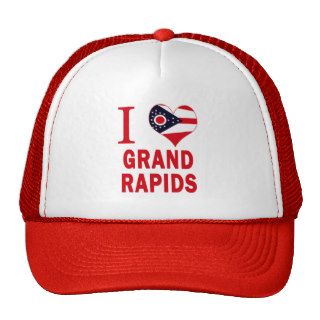I love Grand Rapids, Ohio Mesh Hats