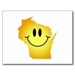 Wisconsin Smiley Face Post Card