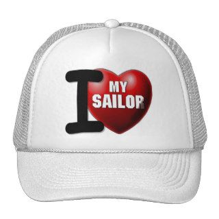 I Love My Sailor   US Navy Mesh Hat
