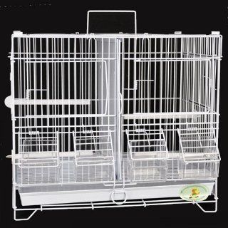 Stackable Interlocking Small Double Breeder Cage with Divider  Birdcages 