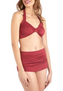 Esther Williams Bathing Beauty Two Piece in Wine  Mod Retro Vintage Bathing Suits