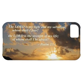 Psalm 27 1 The Lord Is My Light iPhone 5C Cases