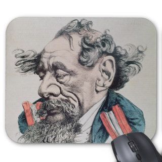 Charles Dickens astride the English Channel Mouse Pad