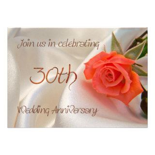 30th wedding anniverary party invitation