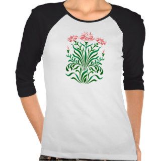 Gorgeous Floral Stencil Design  Top T shirt
