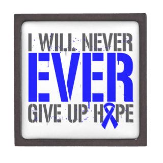 Rectal Cancer I Will Never Ever Give Up Hope Premium Gift Box