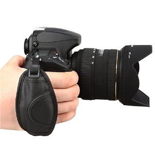 eForCity Leather Hand Grip Strap Compatible with Nikon D5000 D5100 D7000 D90  Binocular Straps  Camera & Photo