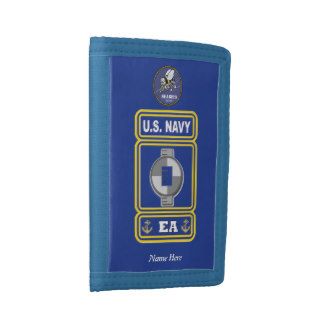 Navy Seabee Engineering Aide Logo Trifold Wallets