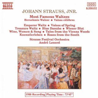 Strauss Jr Most Famous Waltzes The Blue Danube Music