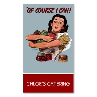 Retro Woman Catering business card