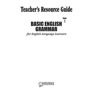 Saddleback Educational Publishing Basic English Grammar Book 1 Teachers Resource Guide CD  Make More Happen at