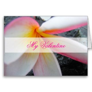 Plumeria Valentines Day Card