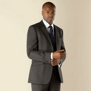 Karl Jackson Grey stripe washable 2 button suit jacket
