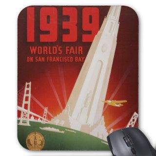 Vintage San Francisco World's Fair 1939 Mousepad
