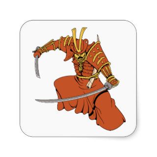 Samurai 6 ~ Ninjas Martial Arts Warrior Fantasy Ar Stickers