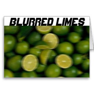 Blurred Limes Card
