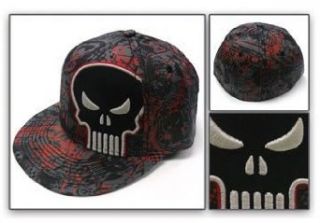 The Punisher 3D Dark Skull Flat bill Baseball Hat Clothing