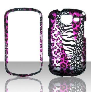 2D Pink Safari Samsung U380 Brightside Verizon Wireless Case Cover Hard Phone Case Snap on Cover Rubberized Touch Protector Faceplates Cell Phones & Accessories