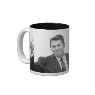 Ronald Reagan Flipping The Bird Coffee Mug