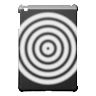 Black and White Target Bullseye iPad iPad Mini Covers