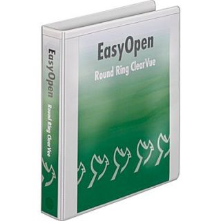 1 1/2 Cardinal EasyOpen ClearVue™ Binder with Round Rings, White  Make More Happen at