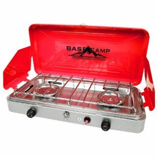 Basecamp by Mr. Heater High Output 2 Burner Stove (Red)  Camping Stoves  Sports & Outdoors