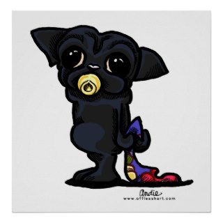 baby PUG {black} Posters