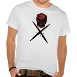 tartan skull and crossed commando daggers shirts