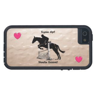Eyes Up Heels Down Equestrian iPhone 5 Case
