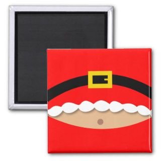 Funny Christmas Santa Claus suit magnet