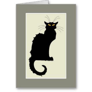 Black Cat Notecard Cards