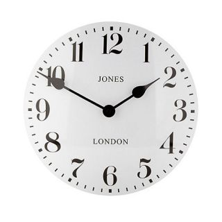 Newgate White convex metal wall clock