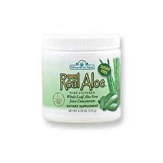 Miracle of Aloe Real Aloe 100% Pure Aloe Gel Concentrate 4.76 Oz Just Add Water for a Health filled Glass of Pure Aloe Juice Aloe Vera Miracle, Natural Medicine for Cancer, Cholesterol, Diabetes, Inflammation, Ibs, Hydrates Skin, Accelerates Skin Repair, 