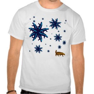 Honey Badger Snowflakes Tee Shirt