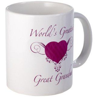 World's Greatest Great Grandma Heart Mug Mug by  Kitchen & Dining