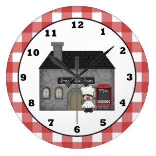 Italian Bistro Chef wall clock